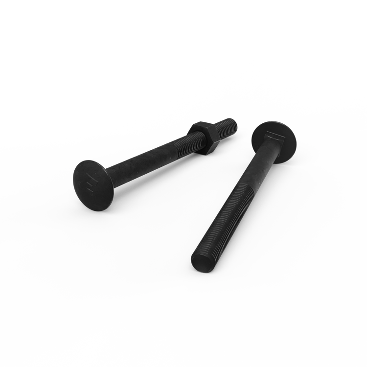 Zenith M10 Cup Head Bolts and Nuts - 120mm - Black