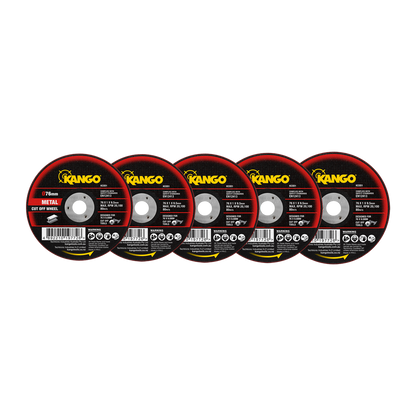 Kango Abrasive Cut Off Disc - 76mm - 5 Pack