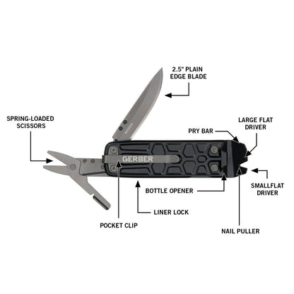 Gerber Lockdown Slim Pry Multi Tool - 5195071