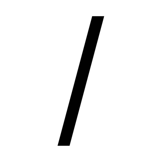 Numero Black Vinyl Transfer - House Number - 24 x 68mm
