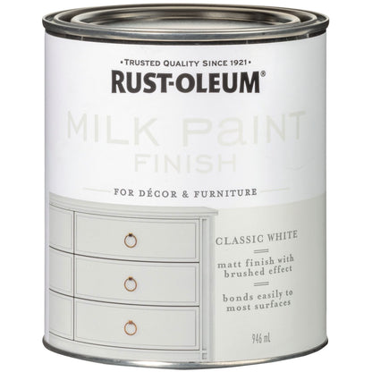 Rust-Oleum Milk Paint Finish - 946ml - Classic White