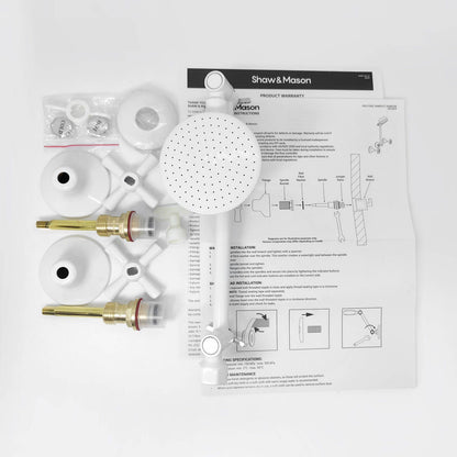 Shaw Mason Shower Set - 4 Star - 7.5L/min - White