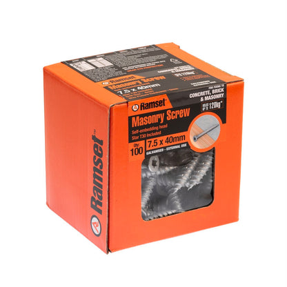 Ramset Masonry Anchor Screw - 7.5 x 40mm