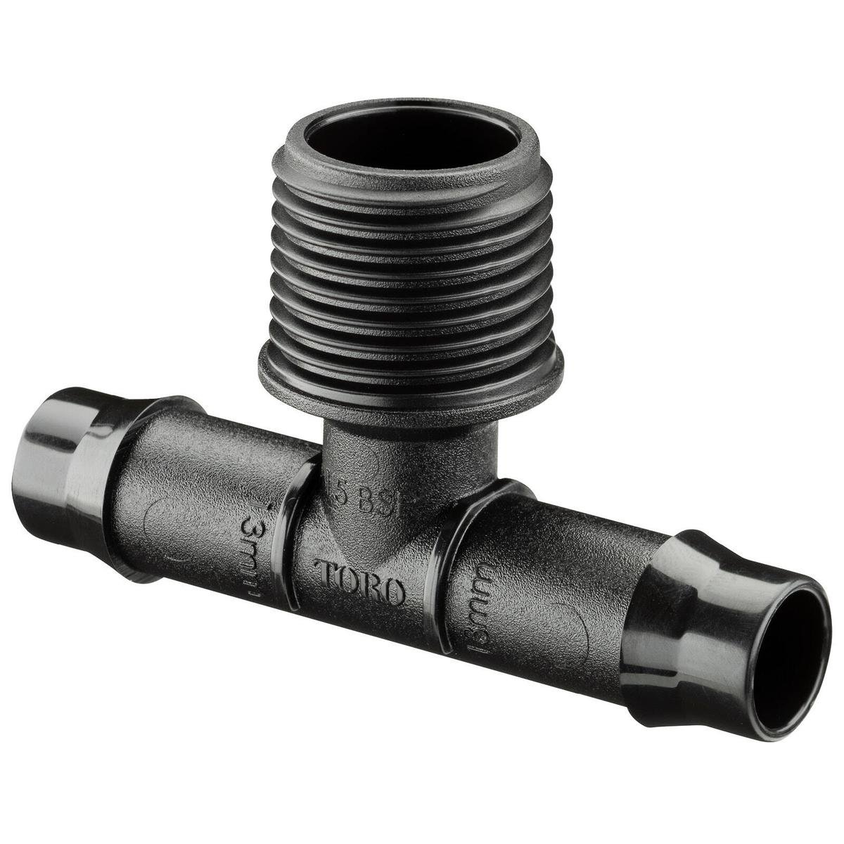 Toro Barbed Male Threaded Tee 13mm x 15mm Polypropylene Durable