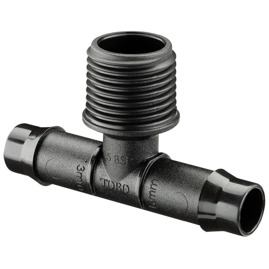 Toro Barbed Male Threaded Tee - 13 x 15mm