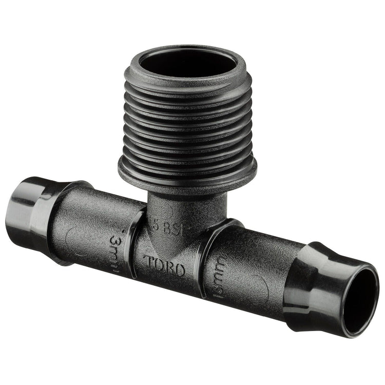 Toro Barbed Male Threaded Tee - 13 x 15mm