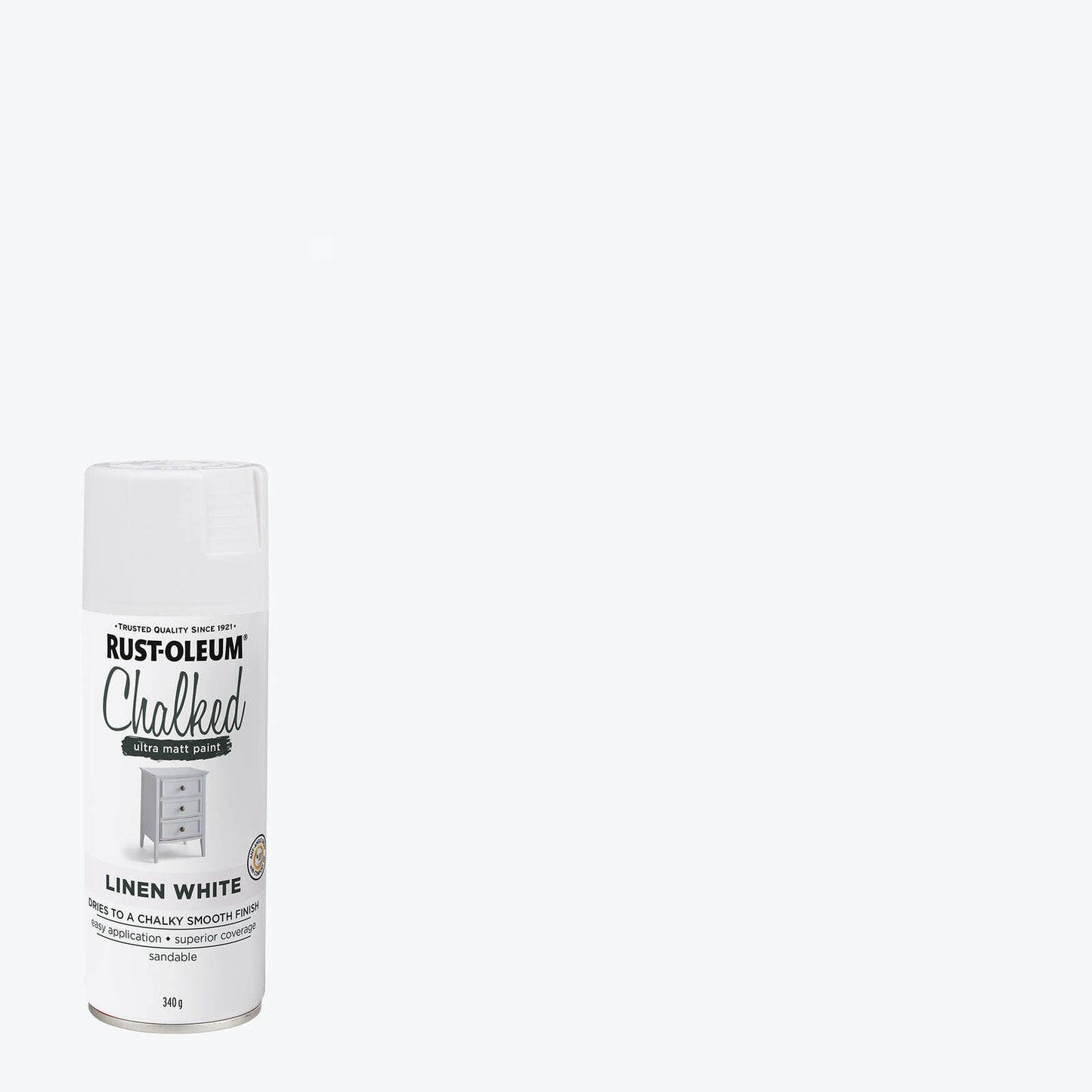 Rust-Oleum Ultra Matt Chalked Spray Paint - 340g - Linen White