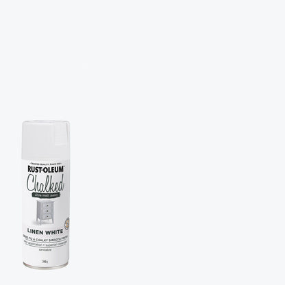 Rust-Oleum Ultra Matt Chalked Spray Paint - 340g - Linen White