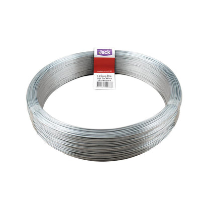 Jack Tie Wire - 1.25mm x 285m - Galvanised - Soft and Easy to Use