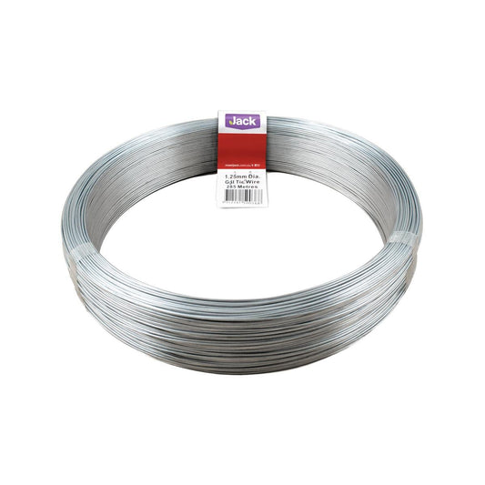 Jack 1.25mm x 285m Tie Wire - Galvanised, Soft and Easy to Use