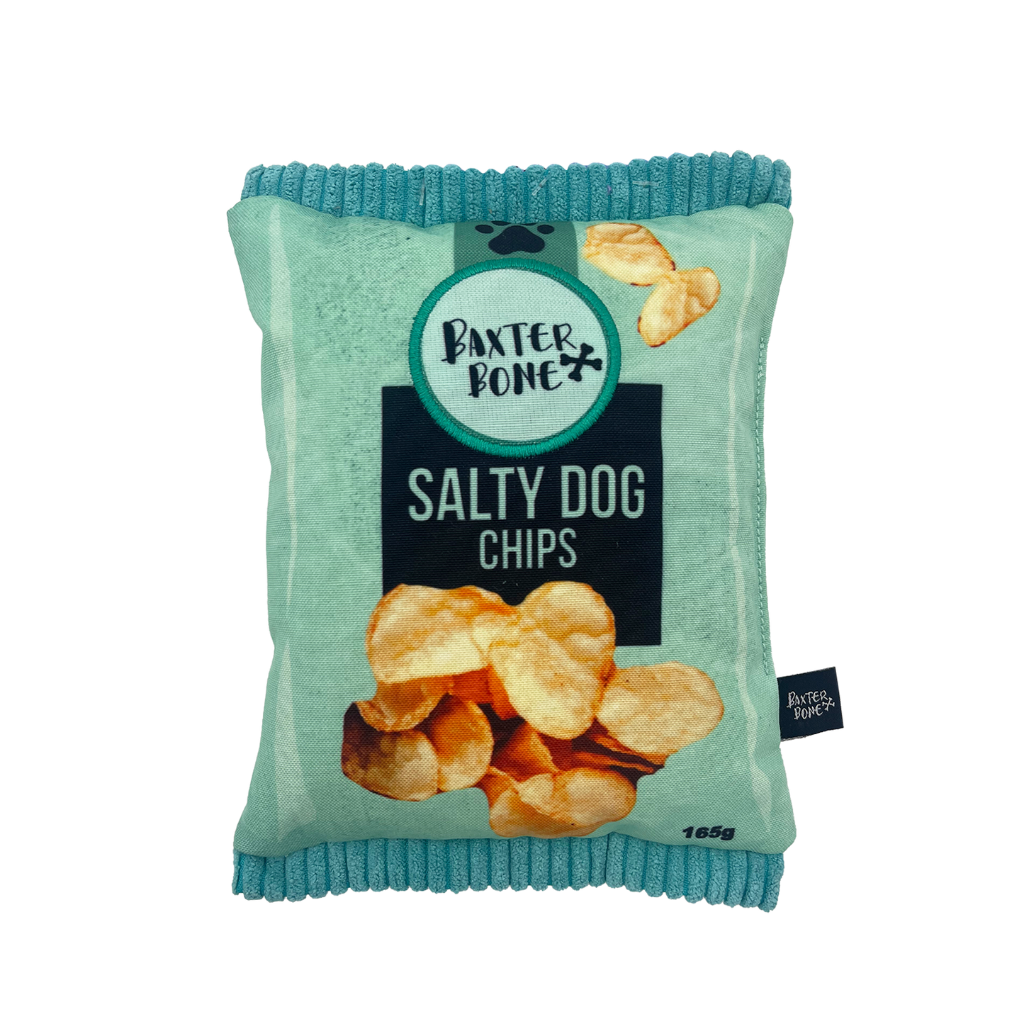 Baxter Bone Salty Dog Chips Pet Toy