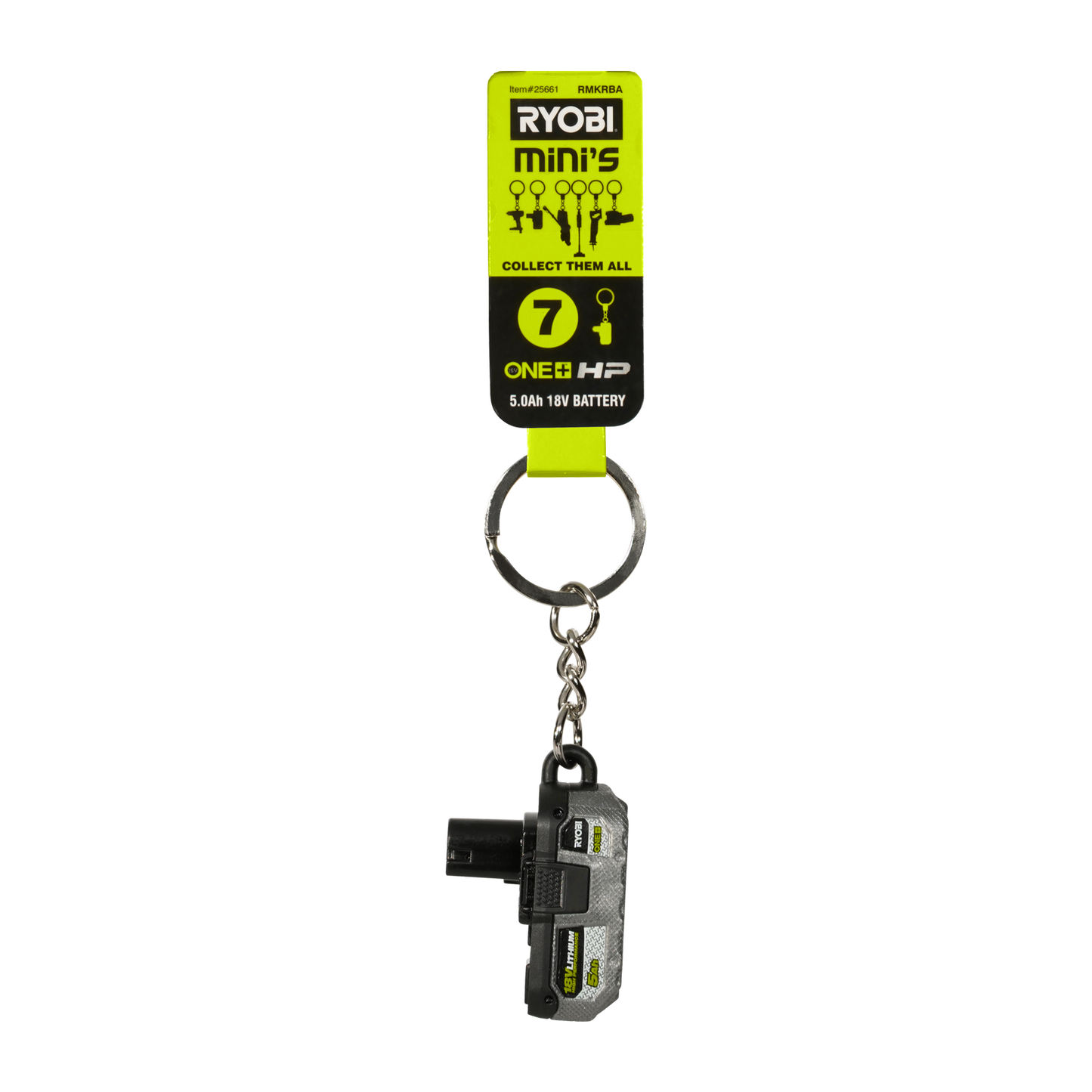 Ryobi Mini S Battery Keyring - 21 x 41 x 27mm