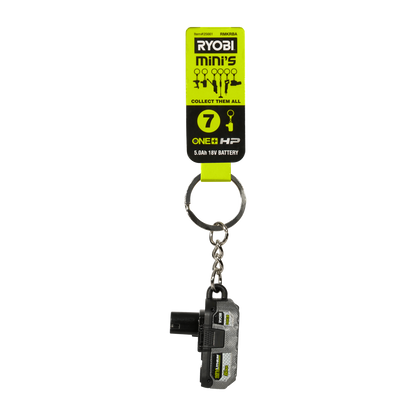 Ryobi Mini S Battery Keyring - 21 x 41 x 27mm