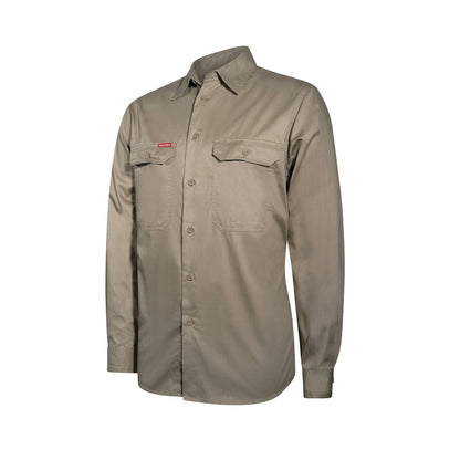Hard Yakka Khaki Core Lightweight Vented Long Sleeve Shirt - 2XL