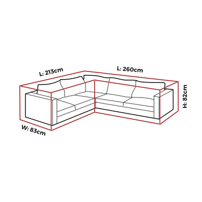Mojo Ultimate Corner Lounge Cover - 2600 x 820 x 830mm