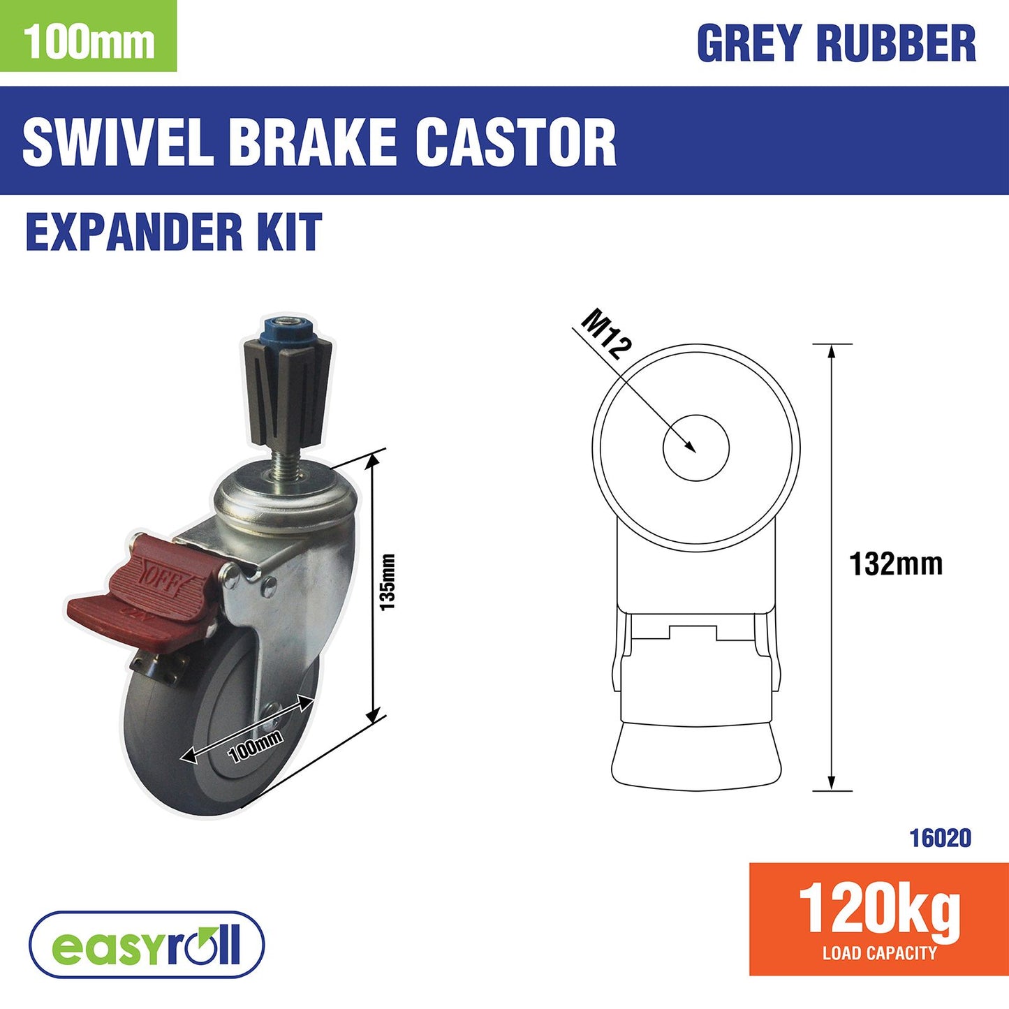 Easyroll Castor Xpan Kit - 100mm