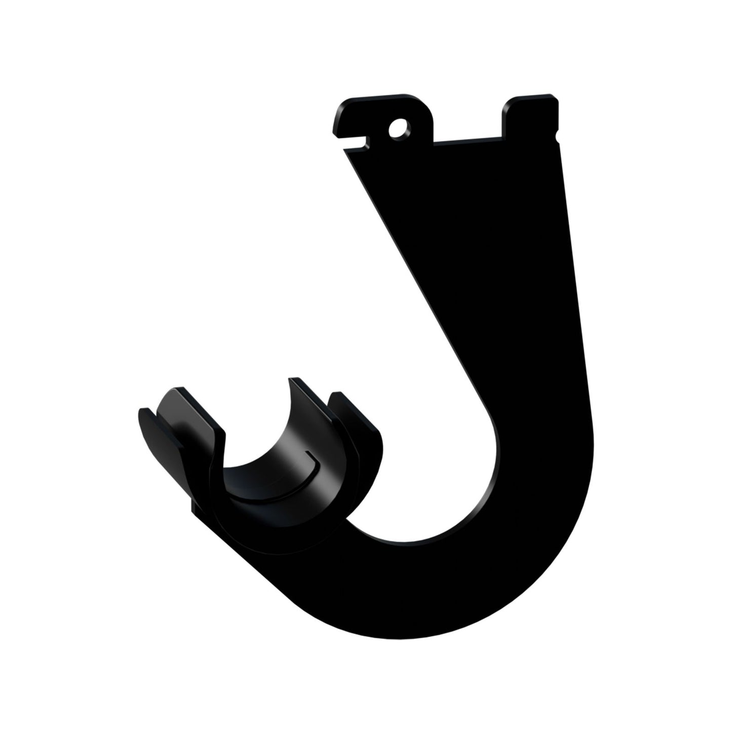 Flexi Storage Black Hanging Rod Bracket - 80 x 100mm - 2 Pack
