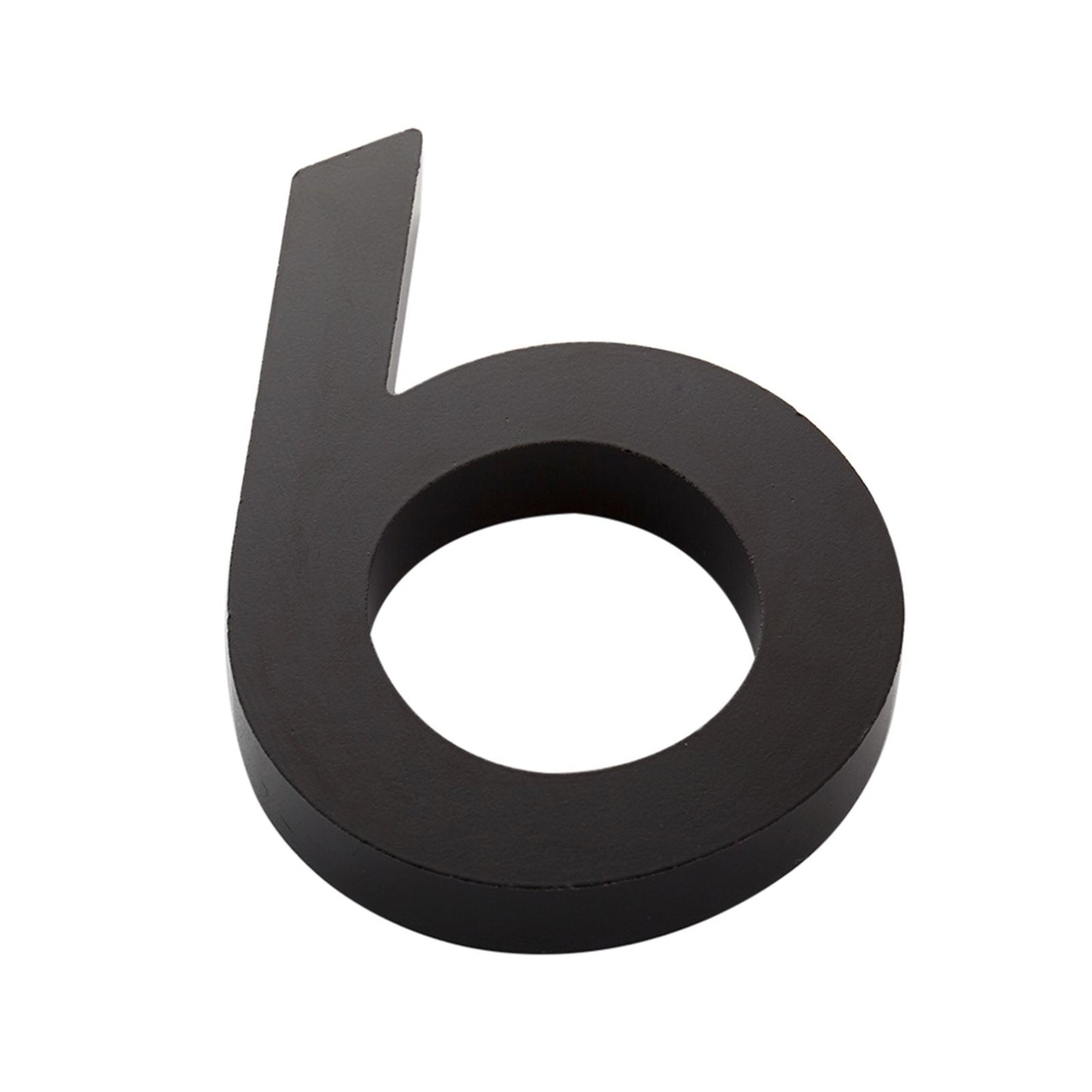 Sandleford House Number 6 - 100mm - Black