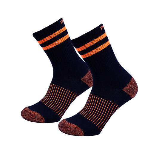 Tradie Men's Fluro Ribbed Cotton Crew Socks - Size 7-10 - 3 Pack