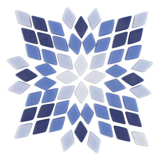 Mandala Art Tru Blue Diamond Mosaic Tiles - 12 x 20mm