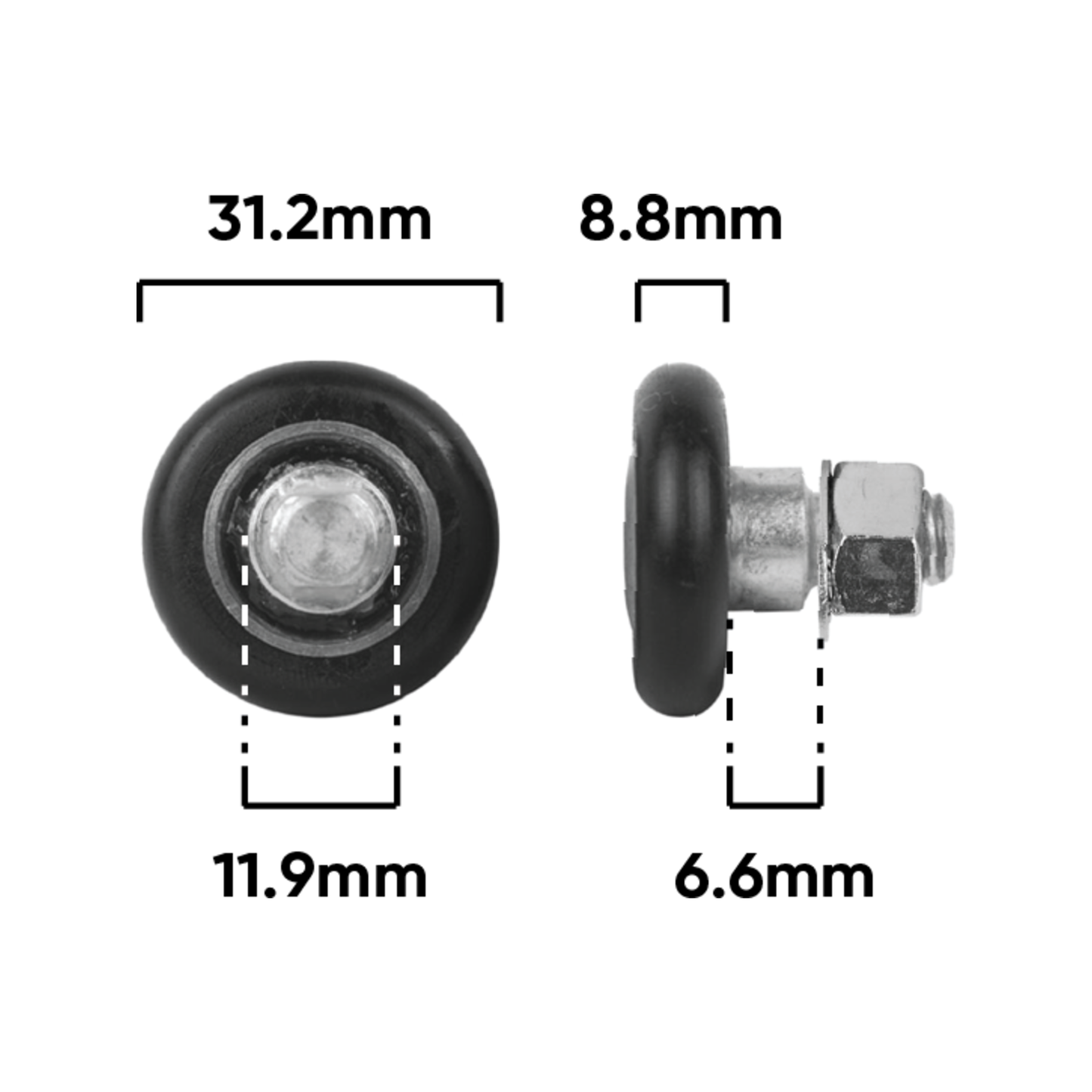Rolltrak Convex Roller - 31mm