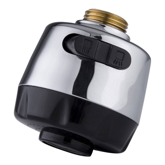Kinetic Chrome Round Dual Pull Down Spray Head - 7.5L/min - 15mm Connection