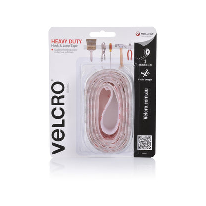 VELCRO® Brand Heavy Duty Hook and Loop Tape - 25mm x 1m