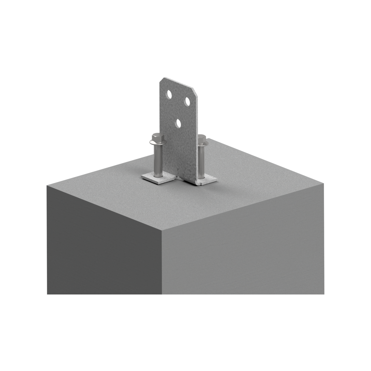 Vuepro Concealed Bolt Down Post Support - 90mm