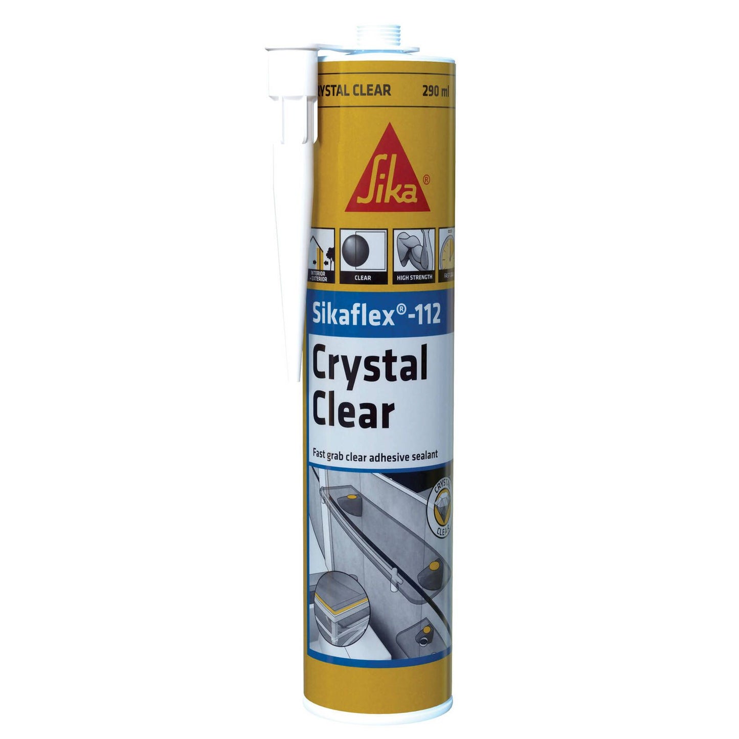 Sika Sikaflex 112 Adhesive Sealant - 290ml - Clear