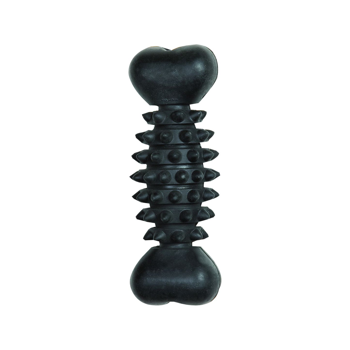 Gladiator Black Rubber Bone Dog Toy