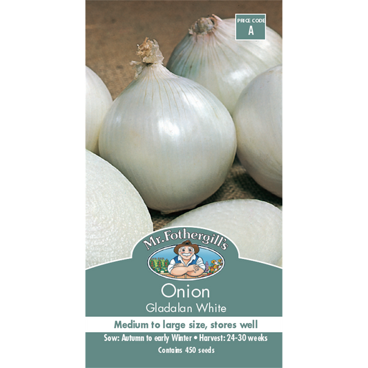 Mr Fothergill Gladalan White Onion Seeds