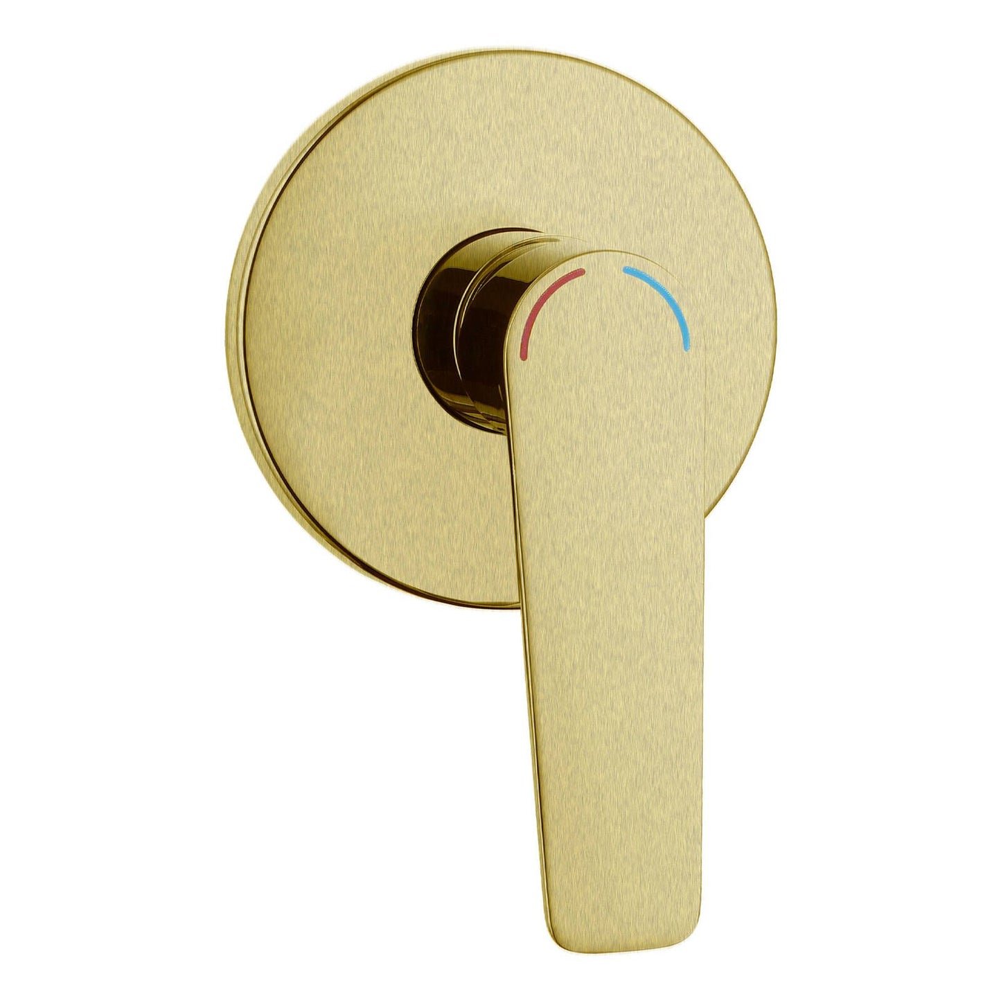 Evekare 35mm Brushed Brass Designer Extended Lever Shower Mixer