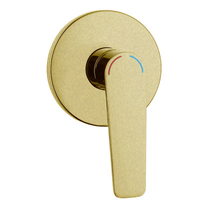 Evekare 35mm Brushed Brass Designer Extended Lever Shower Mixer