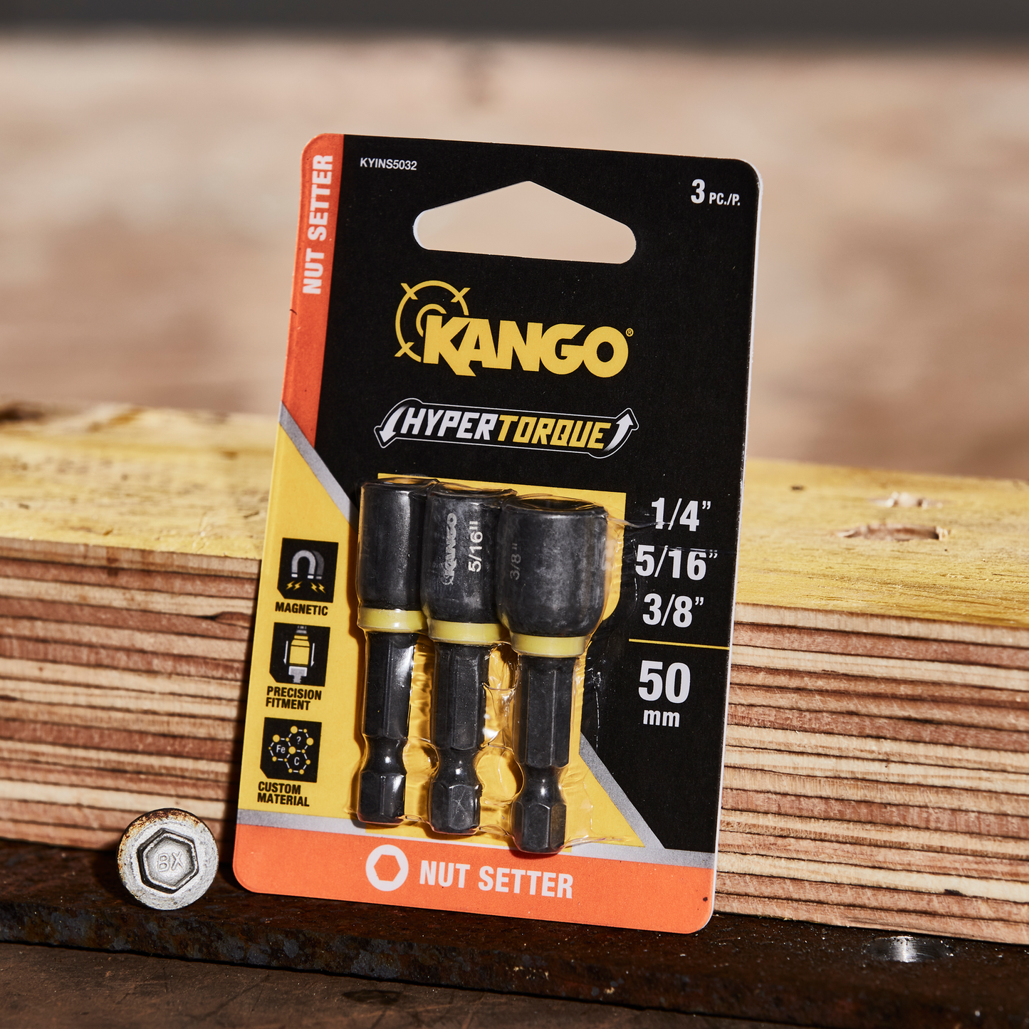Kango Hypertorque Nut Setter - 1/4", 5/16", 1/2" - 3 Pack