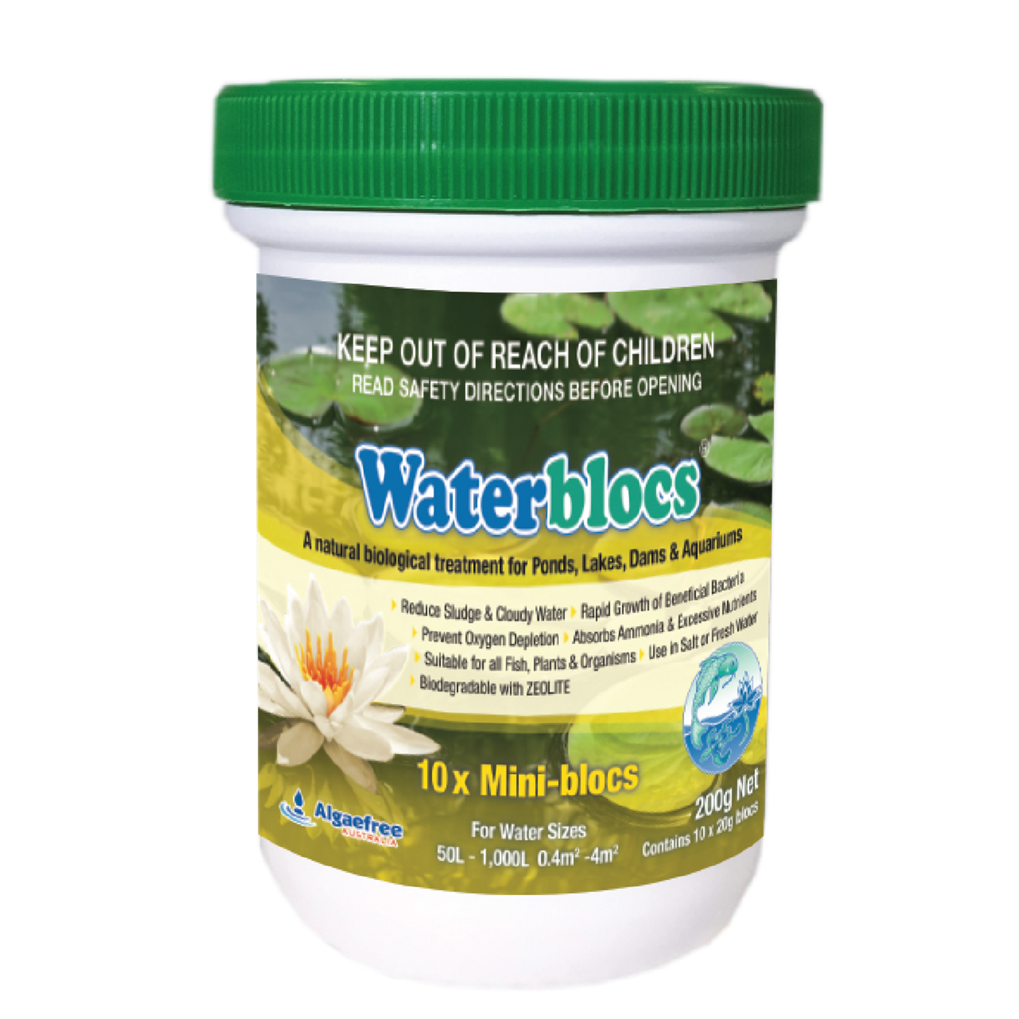 Algaefree Waterbloc Bio Natural Water Treatment - 200g