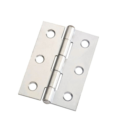 Lane Butt Hinge - 85mm x 60mm x 1.6mm - Zinc Plated - Fixed Pin