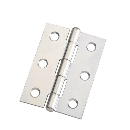 Lane 85mm Zinc Plated Fixed Pin Butt Hinge