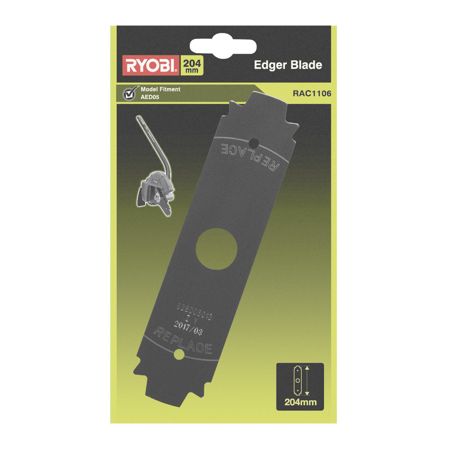 Ryobi Edger Blade - 204mm