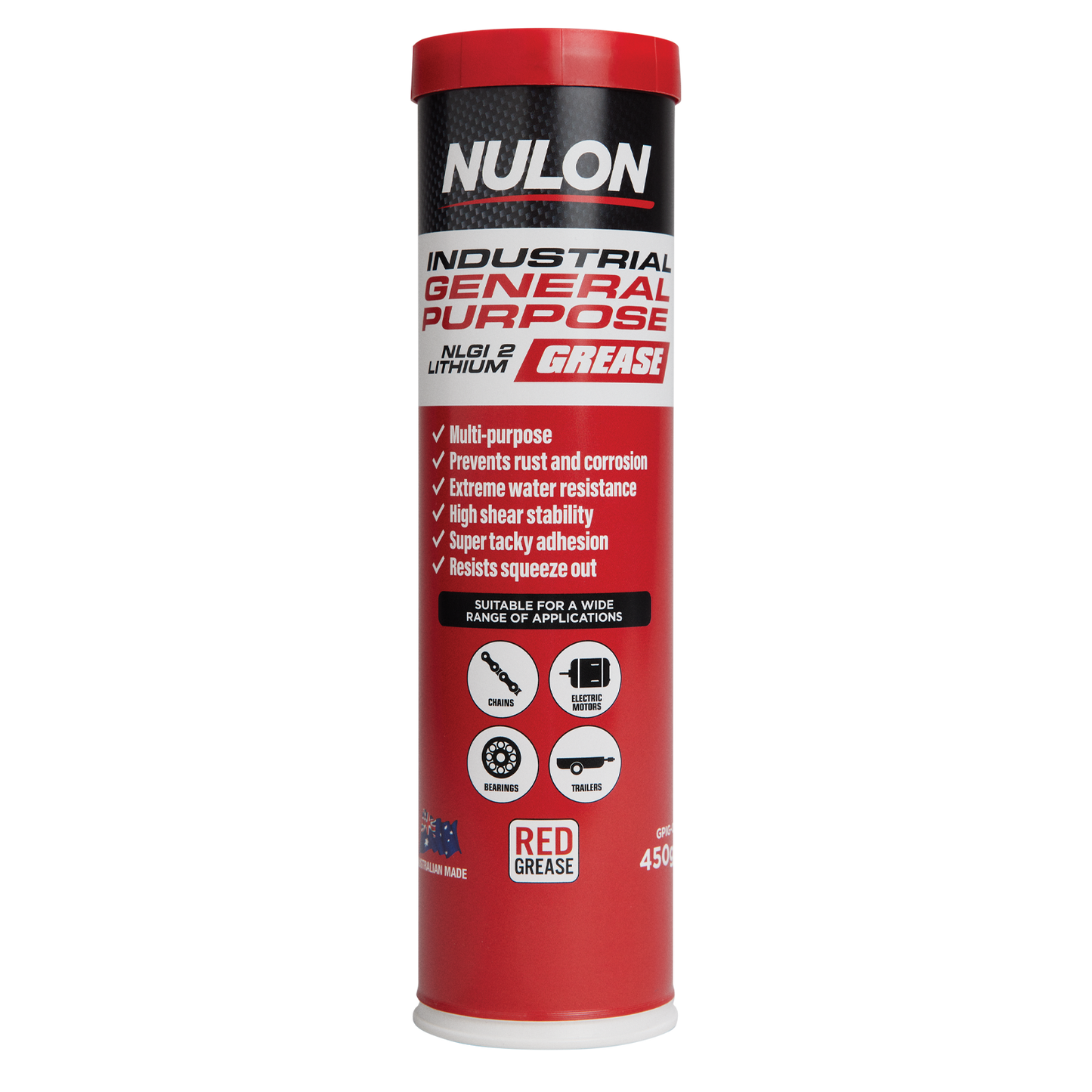 Nulon Industrial General Purpose Red Grease - 450g