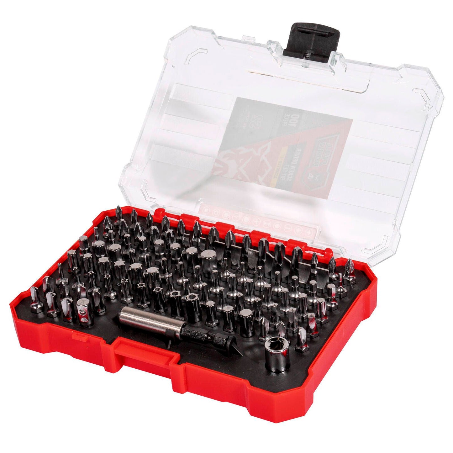 Full Boar Screwdriver Bit Set - 100 Piece - 168 x 35 x 118mm