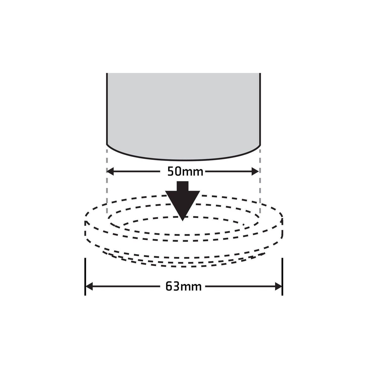 Surface Gard Brown Round Carpet Base Castor Cups - 51mm - 4 Pack