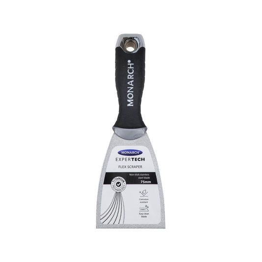 Monarch Expertech Flex Scraper - 75mm - Stainless Steel - Non-Stick