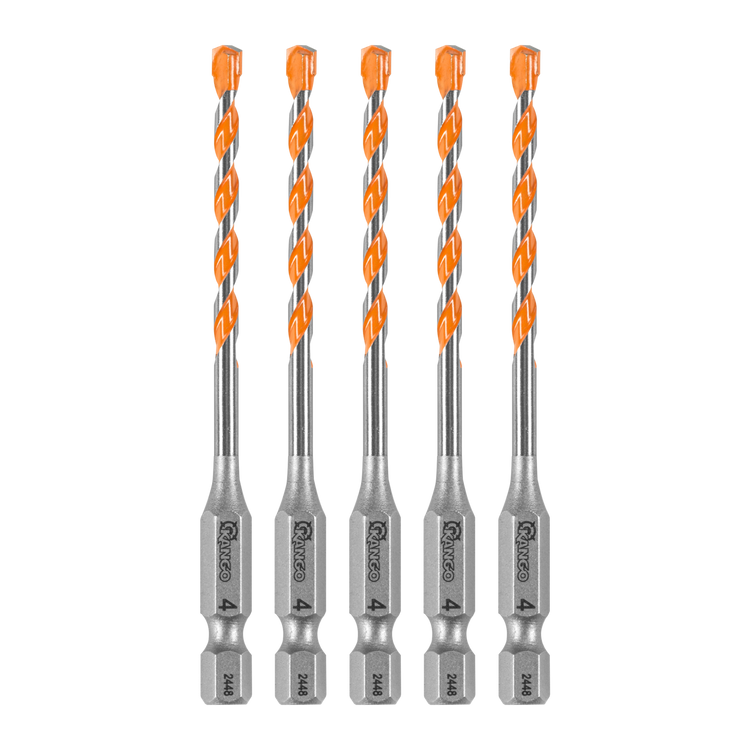 Kango Masonry Drill Bit 4mm x 90mm 5 Pack