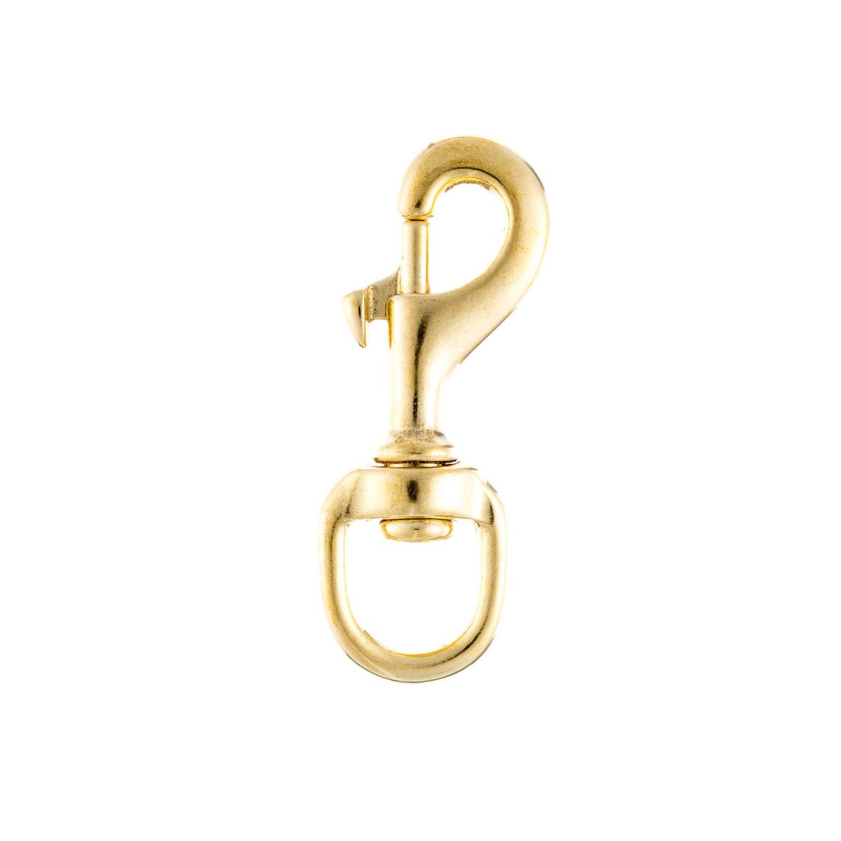 Dura Loc Snap Hook - 15 x 80mm - Brass - Round Swivel Head