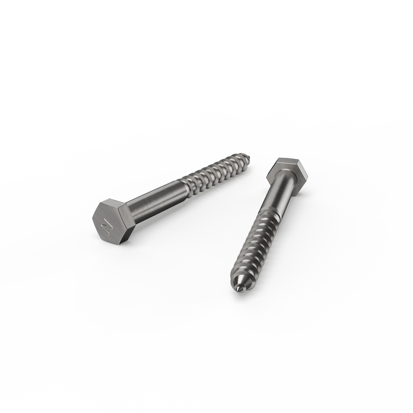 Zenith Stainless Steel 304 Hex Head Coach Screws - M10 x 100mm - 12 Pack