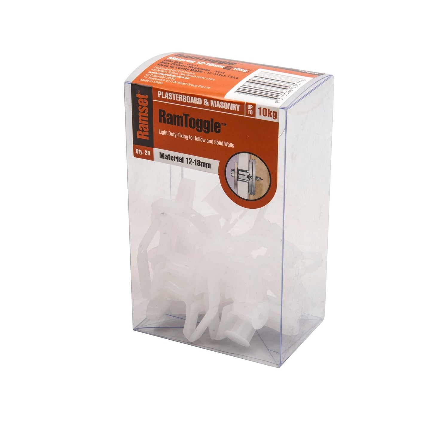 Ramset Ramtoggle - 8 x 16mm - 20 Pack