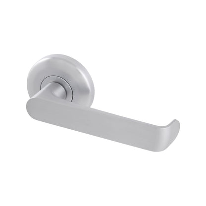 Gainsborough Neue Telo Passage Lever Set - Brushed Satin Chrome - 138 x 65mm