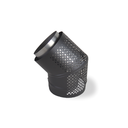 Scandia Rear Facing Bend Flue Kit - 45° - 6"