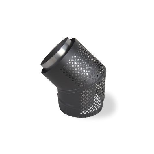 Scandia Rear Facing Bend Flue Kit - 45° - 6"