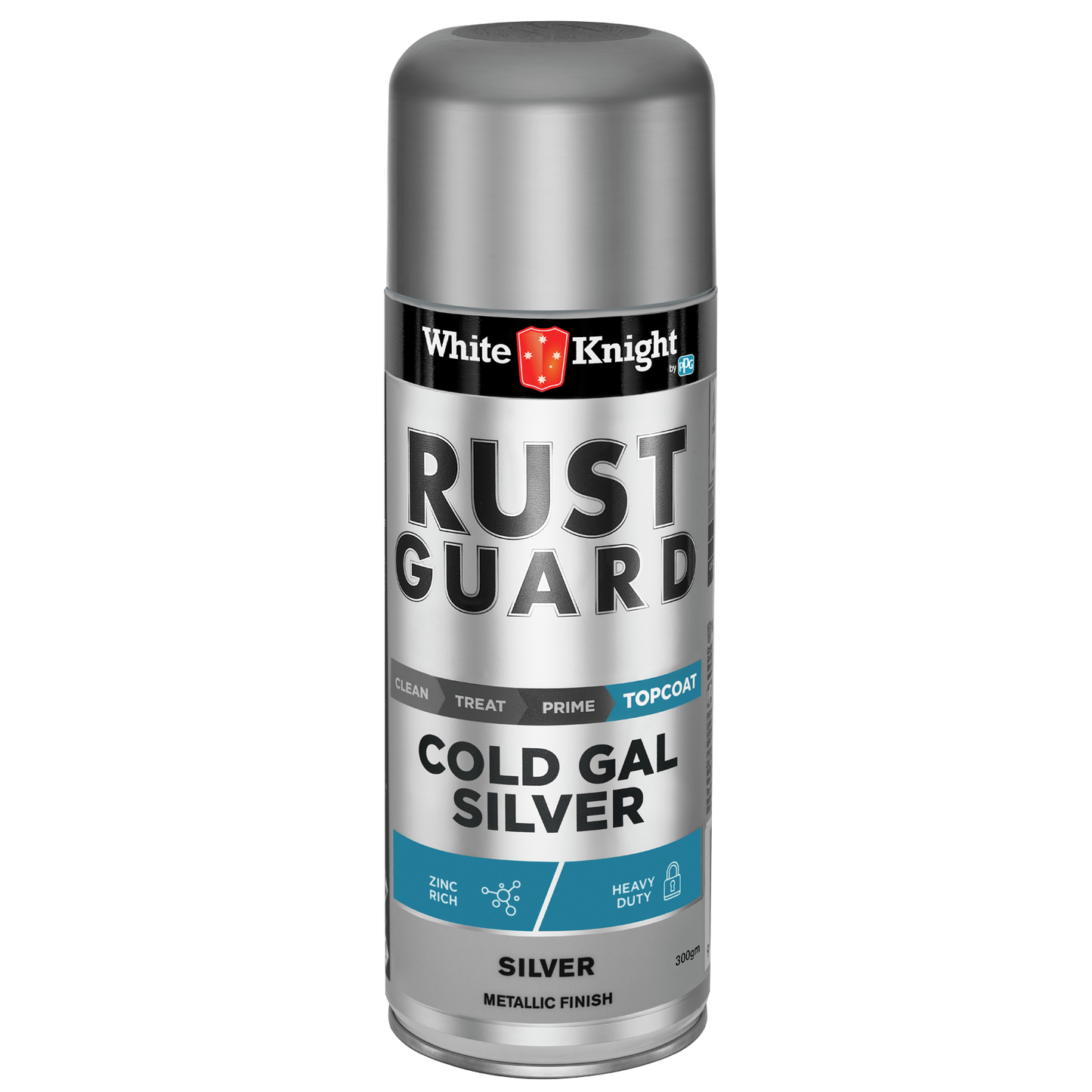 White Knight Cold Gal Silver Rust Guard Spray Paint - 300g